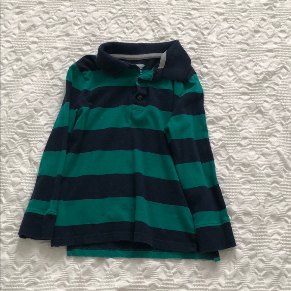 Toddler and striped polo